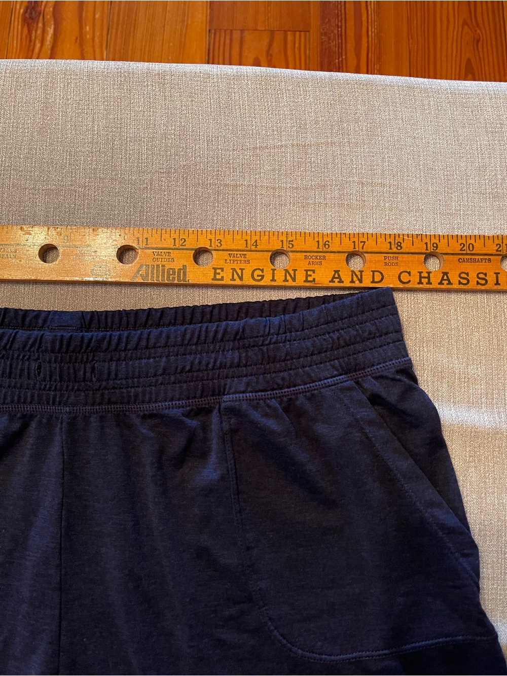 GAP Athletic Running Workout Shorts - Navy and Heather Gray - Picture 9 of 14